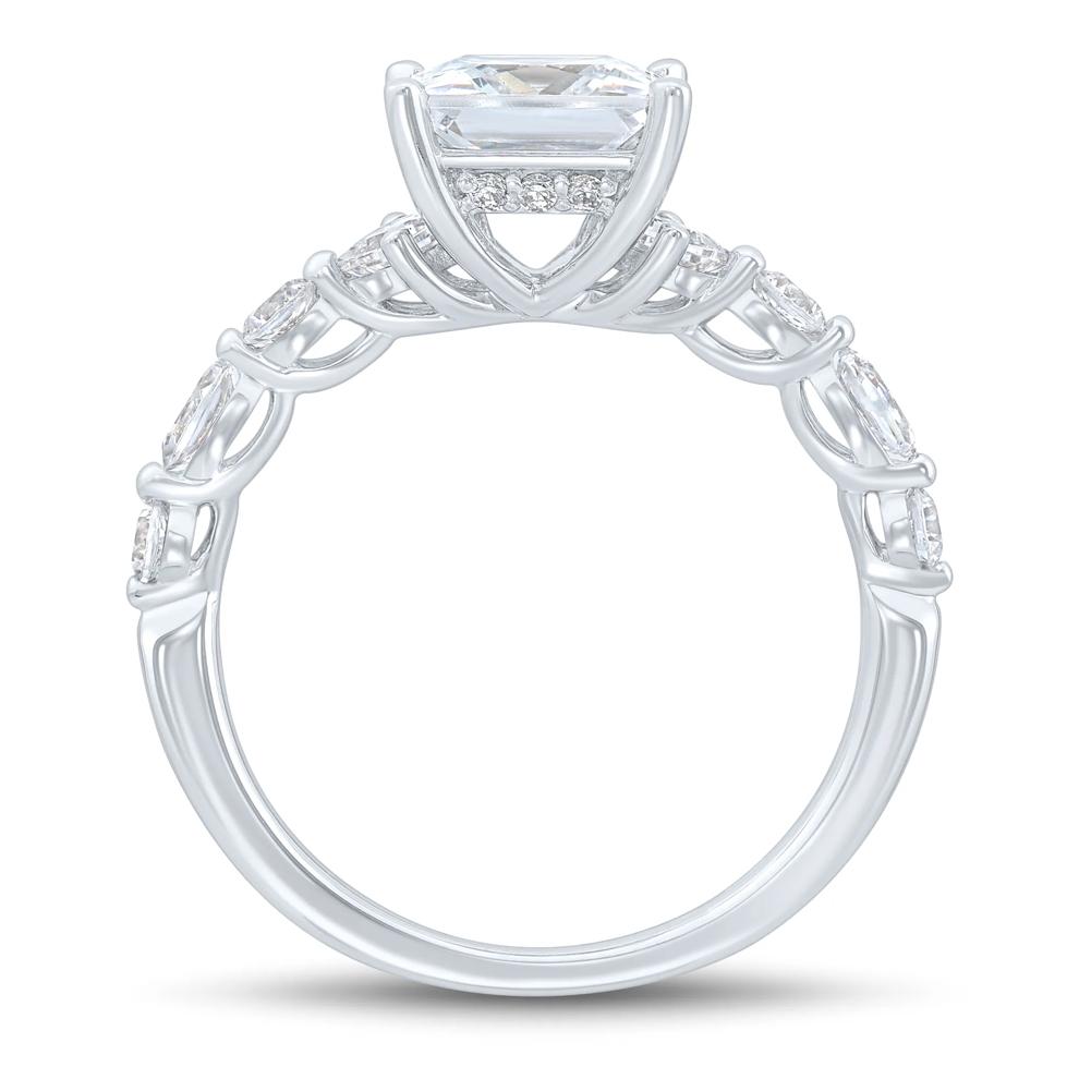 Princess-Cut Lab Grown Diamond Engagement Ring in 14K White Gold (2 3/4 ct. tw.) – Image 2 of 3
