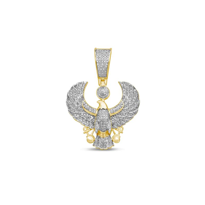 Men&rsquo;s Eagle Charm with Diamonds in 10K Yellow Gold &#40;5/8 ct. tw.&#41; – Image 1 of 1