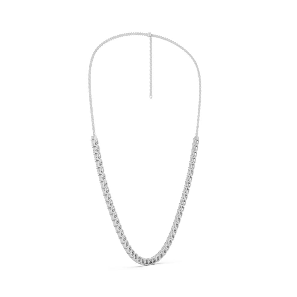 Lab Grown Diamond Tennis Necklace in 10K White Gold (3 ct. tw.) – Image 2 of 5
