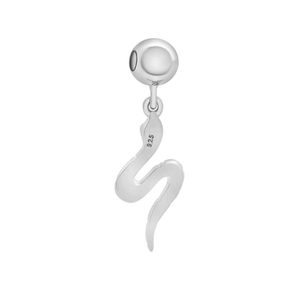 Snake Bead Charm in Sterling Silver – Image 3 of 3