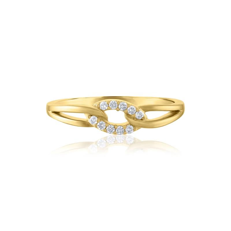 Diamond Accent Ring in 14K Yellow Gold – Image 1 of 3