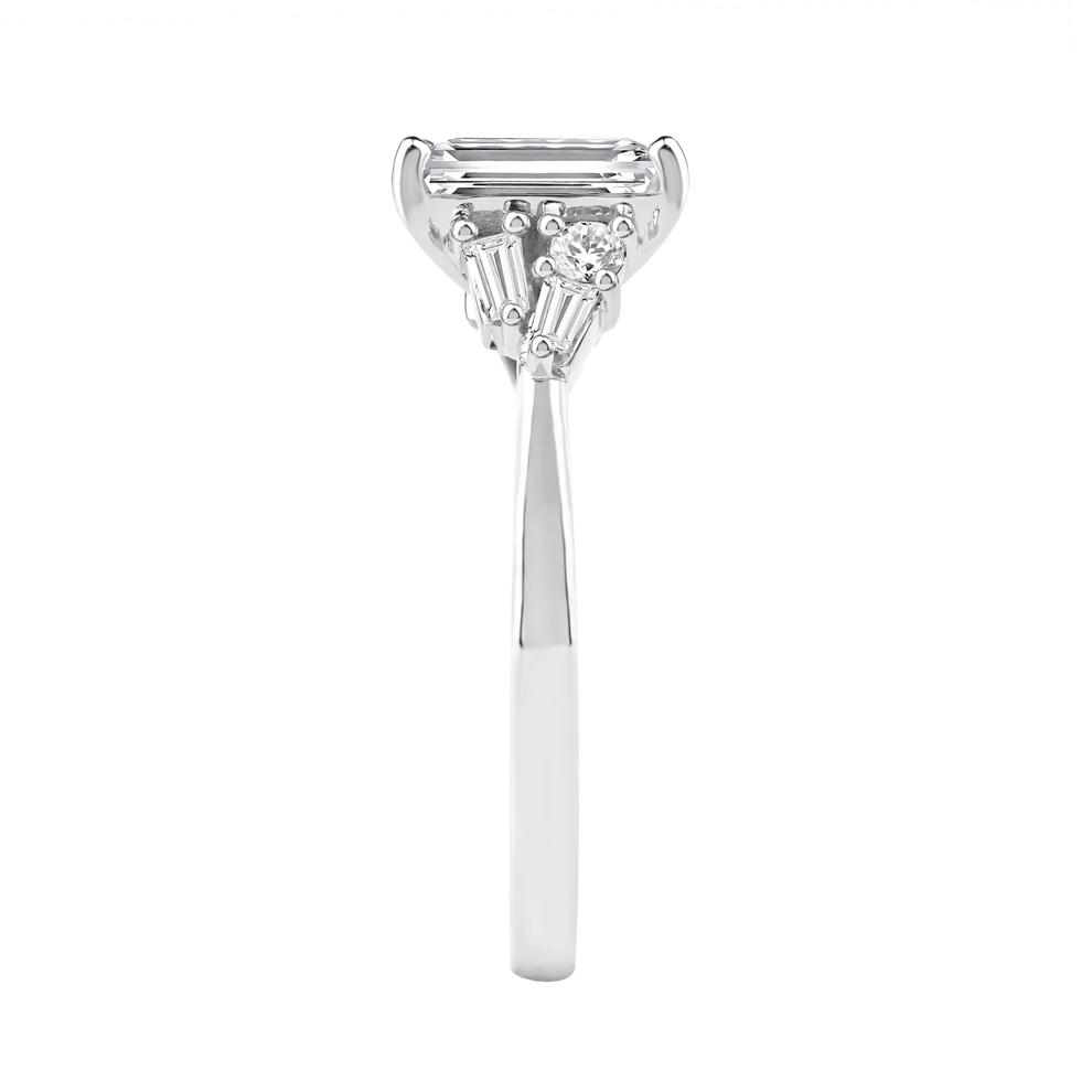 Lyla Lab Grown Diamond Emerald-Cut Engagement Ring in Platinum (2 1/4 ct. tw.) – Image 3 of 5