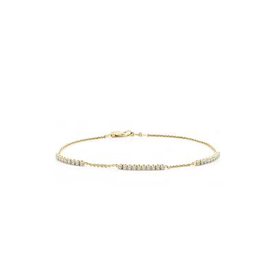 Diamond Chain Bracelet in 10K Yellow Gold, 7" (1/2 ct. tw.)