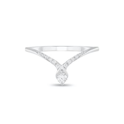 Diamond Contour Band in 10K Gold (1/7 ct. tw.)