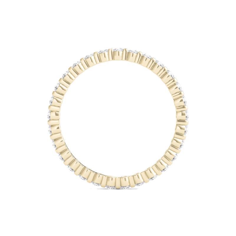 Round Brilliant-Cut Lab Grown Diamond Eternity Band in 14k Yellow Gold &#40;1/2 ct. tw.&#41; – Image 2 of 3