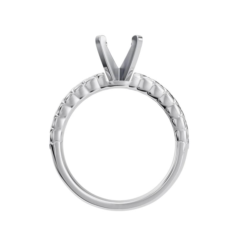 Quilted Semi-Mount Engagement Ring in 14K Gold &#40;Setting Only&#41; – Image 4 of 6