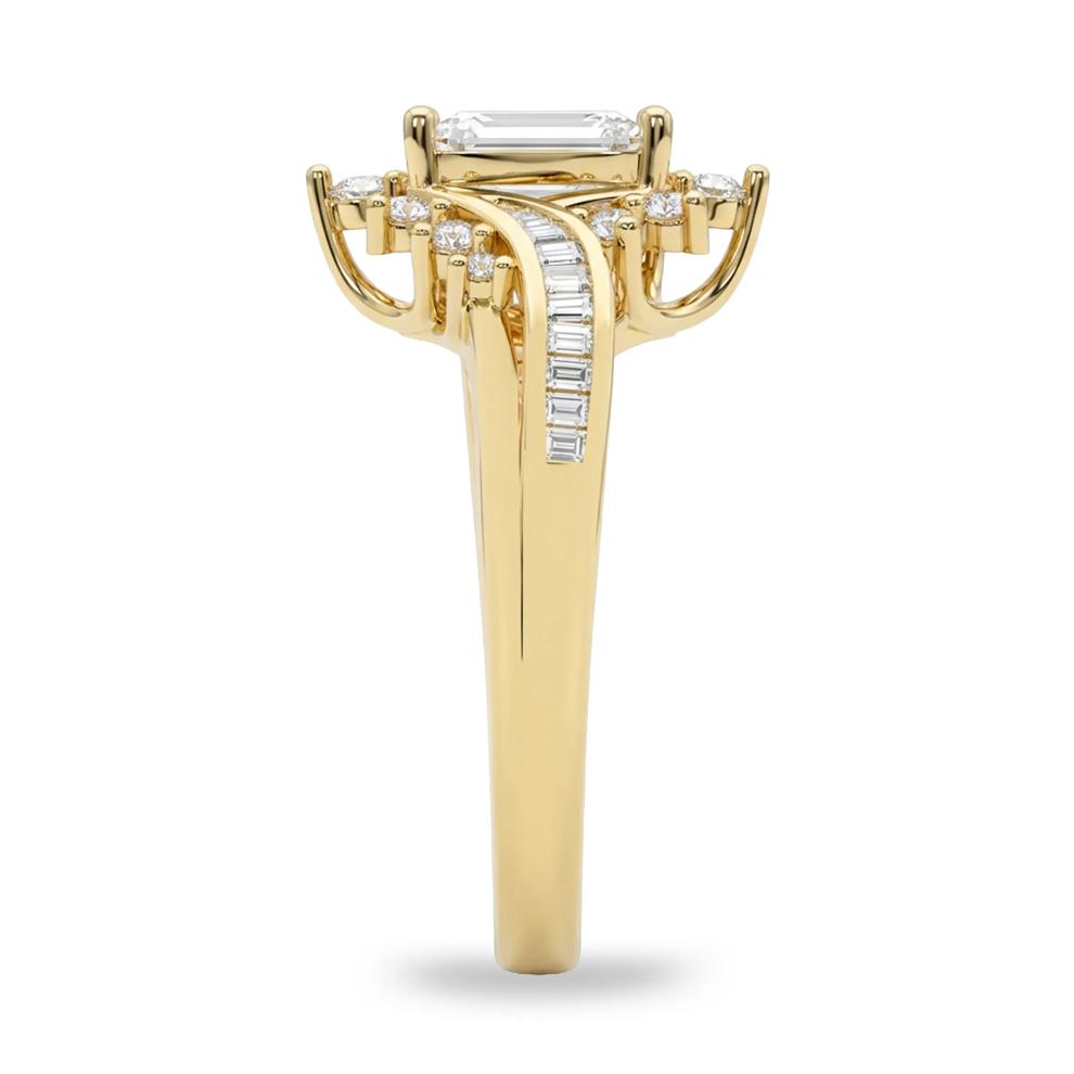 Diamond Marquise Center Engagement Ring in 14K Yellow Gold (3/4 ct. tw.) – Image 3 of 4