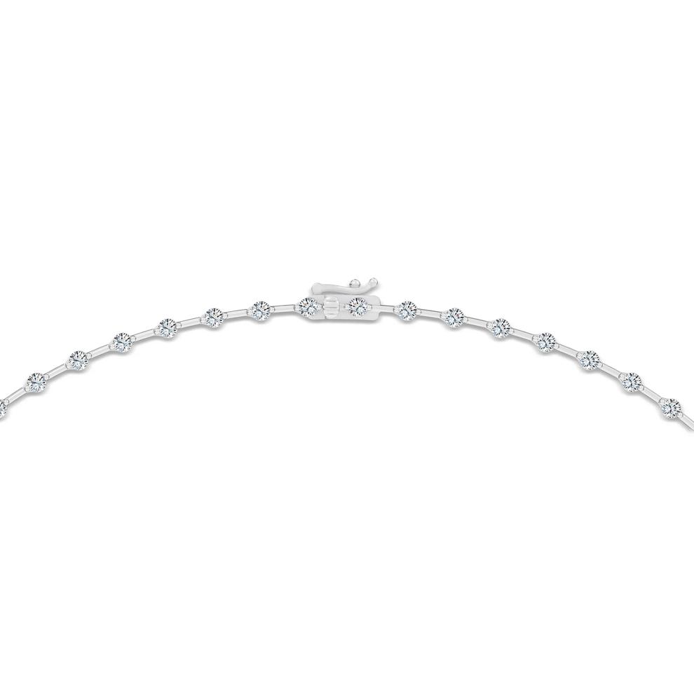 Lab Grown Diamond Sticks &amp; Stones Necklace in 14K White Gold (3 1/2 ct. tw.) – Image 2 of 4