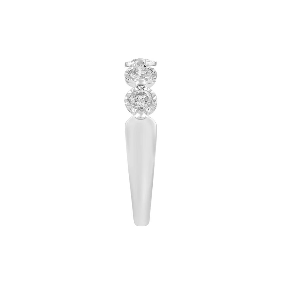 Round Diamond Band in 10K White Gold (1/2 ct. tw.) – Image 3 of 3