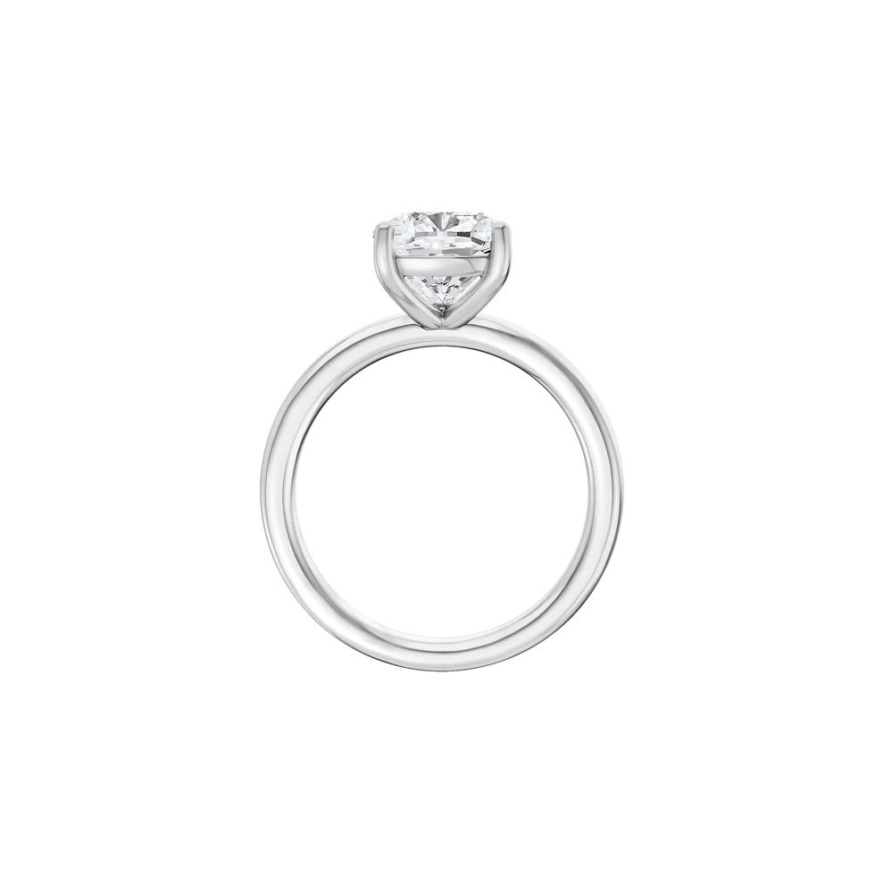 Lab Grown Diamond Elongated Cushion Solitaire Engagement Ring in Platinum (3 ct. tw.) – Image 2 of 4
