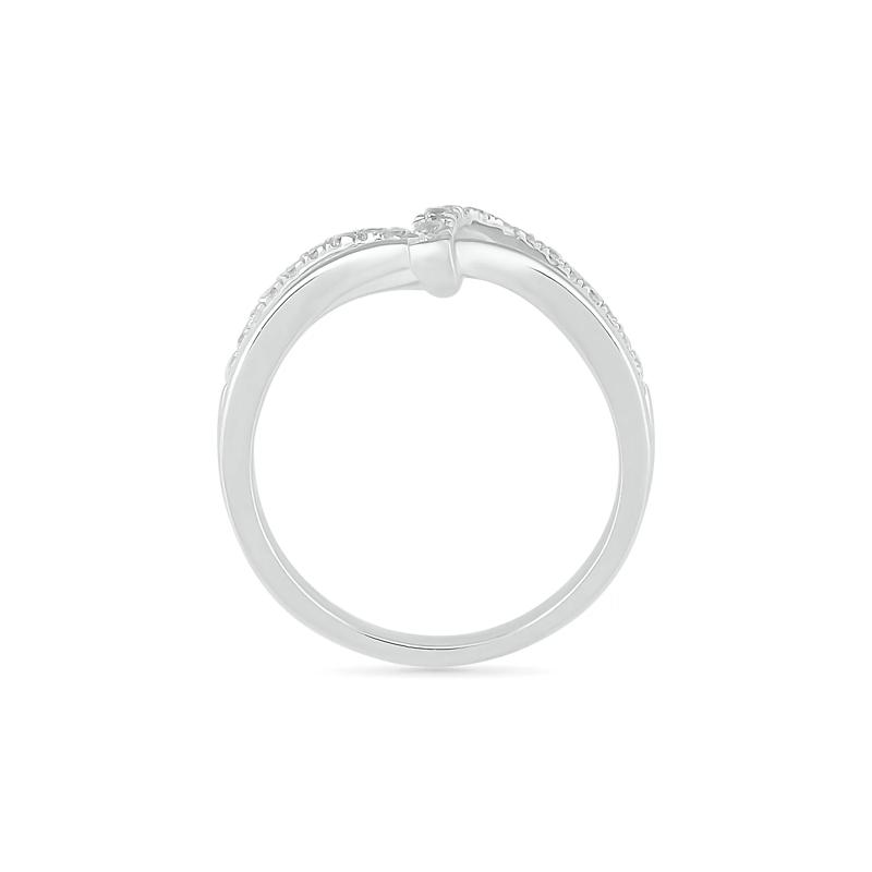 Diamond Ring in Sterling Silver &#40;1/7 ct. tw.&#41; – Image 2 of 5