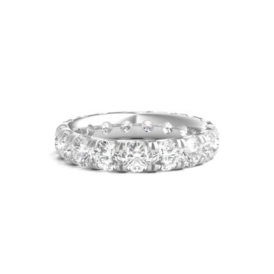 Diamond Wedding Band with Eternity Setting in 14K White Gold (4 ct. tw.)