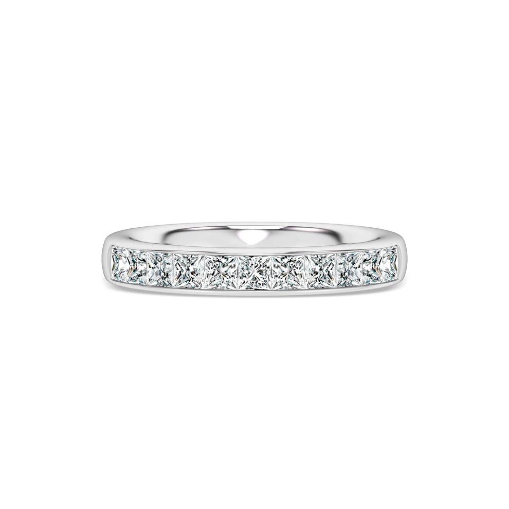Princess-Cut Diamond Channel-Set Band in 14K White Gold (1 ct. tw.) – Image 1 of 4