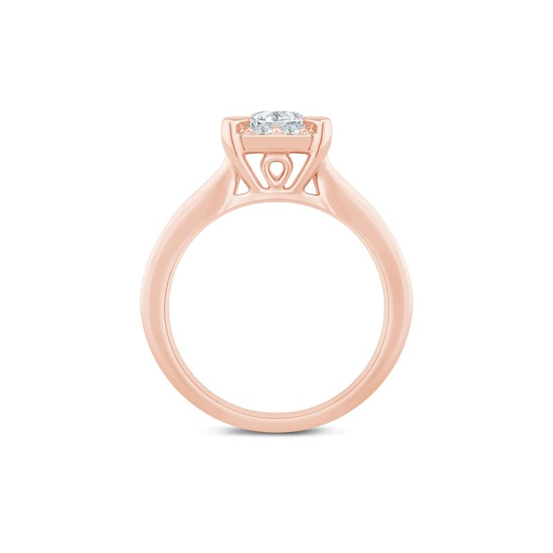 Princess-Cut Diamond Engagement Ring in 14K Rose Gold &#40;2 ct. tw.&#41; – Image 2 of 3