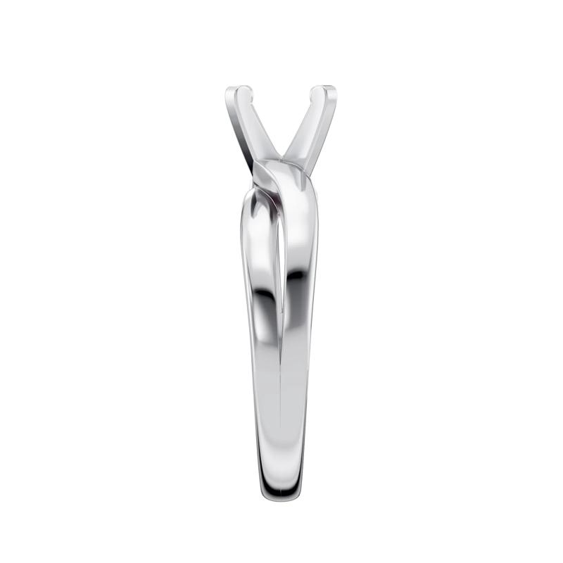 Open Crossover Semi-Mount Engagement Ring in 14K Gold &#40;Setting Only&#41; – Image 6 of 6