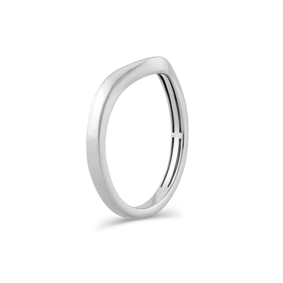Plain 5MM Contour Band in 10K White Gold – Image 3 of 4