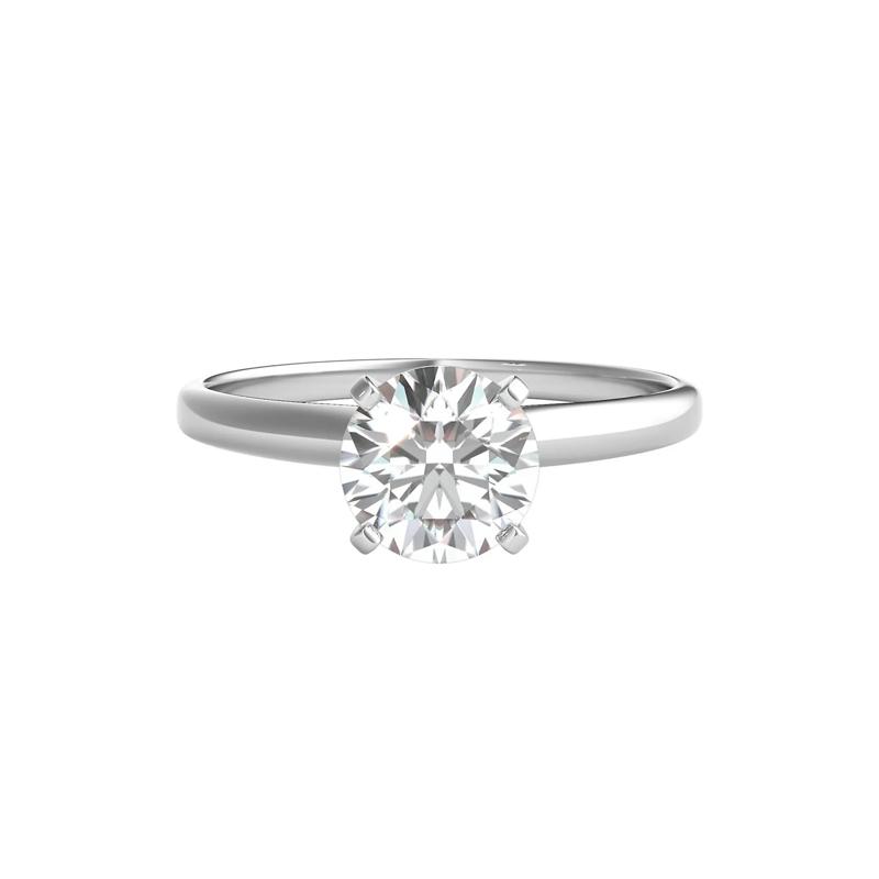 1 ct. tw. Diamond Solitaire Engagement Ring in 14K White Gold – Image 1 of 3
