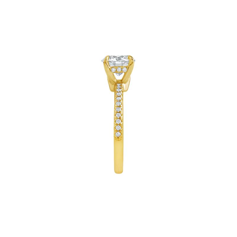 Nola Lab Grown Diamond Engagement Ring in 14K Yellow Gold &#40;1 3/4 ct. tw.&#41; – Image 3 of 5