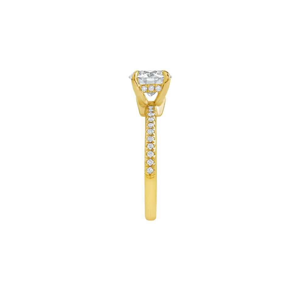 Nola Lab Grown Diamond Engagement Ring in 14K Yellow Gold (1 3/4 ct. tw.) – Image 3 of 5