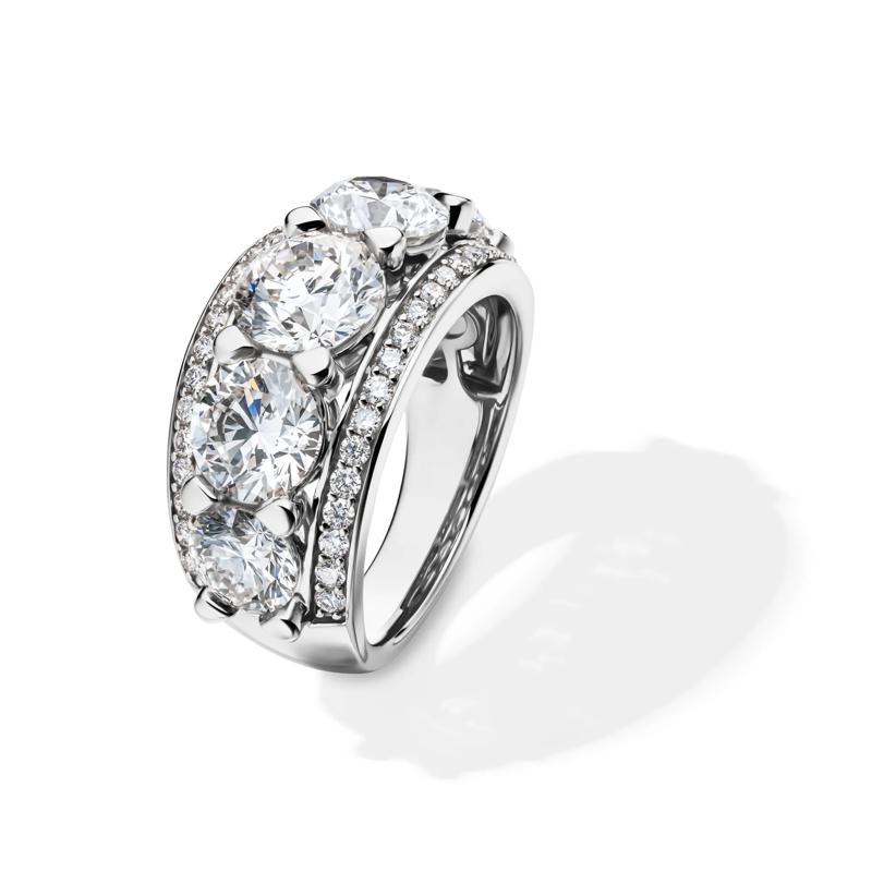 Lab Grown Diamond Multi-Row Anniversary Band in 14K White Gold &#40;6 ct. tw.&#41; – Image 4 of 4