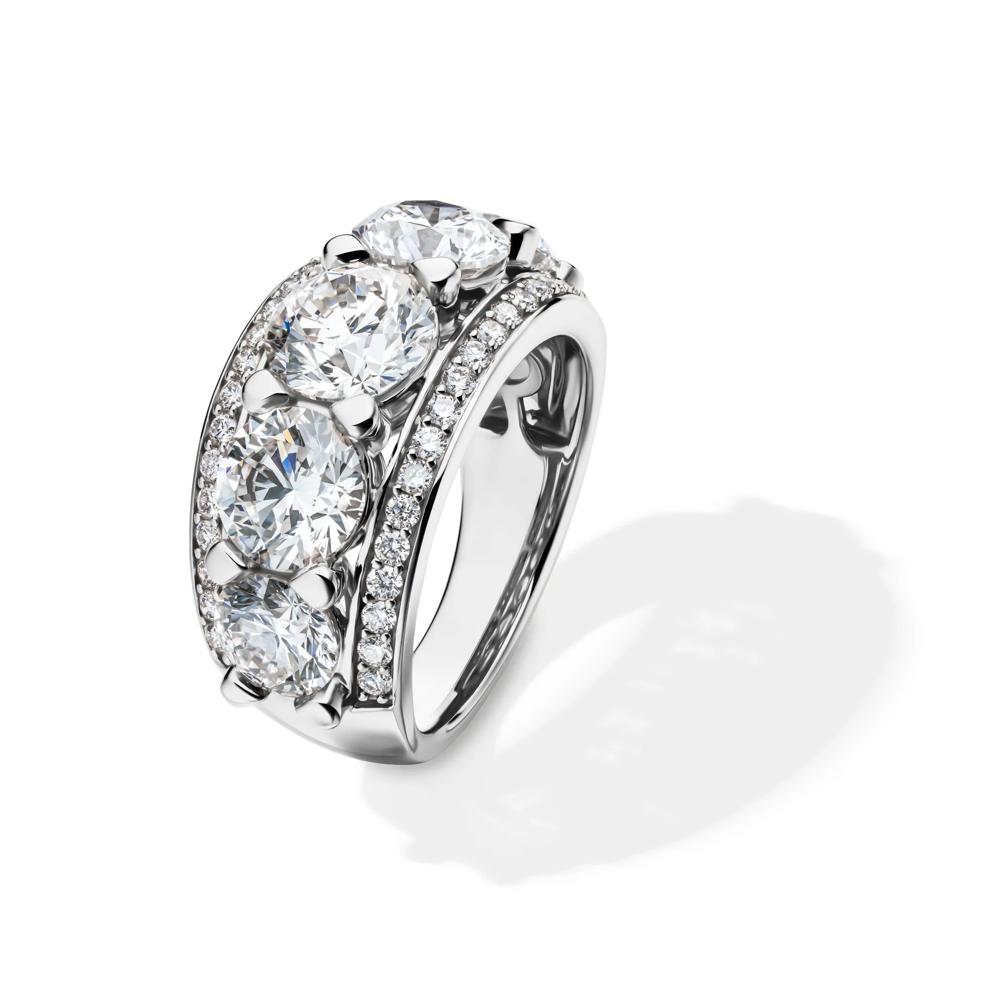 Lab Grown Diamond Multi-Row Anniversary Band in 14K White Gold (6 ct. tw.) – Image 4 of 4