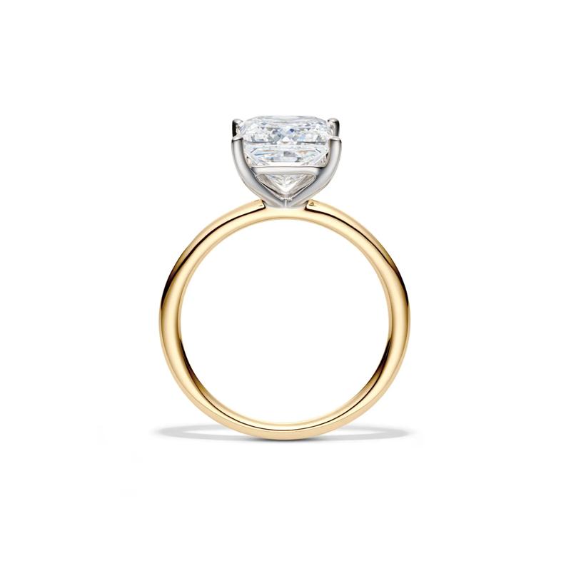 Lab Grown Diamond Princess-Cut Solitaire Engagement Ring in 14K Yellow Gold &#40;3 ct.&#41; – Image 2 of 4
