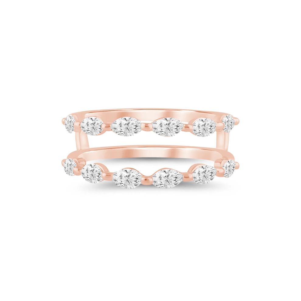 Lab Grown Diamond Marquise-Cut Ring Insert in 14K Rose Gold (1 ct. tw.) – Image 1 of 3