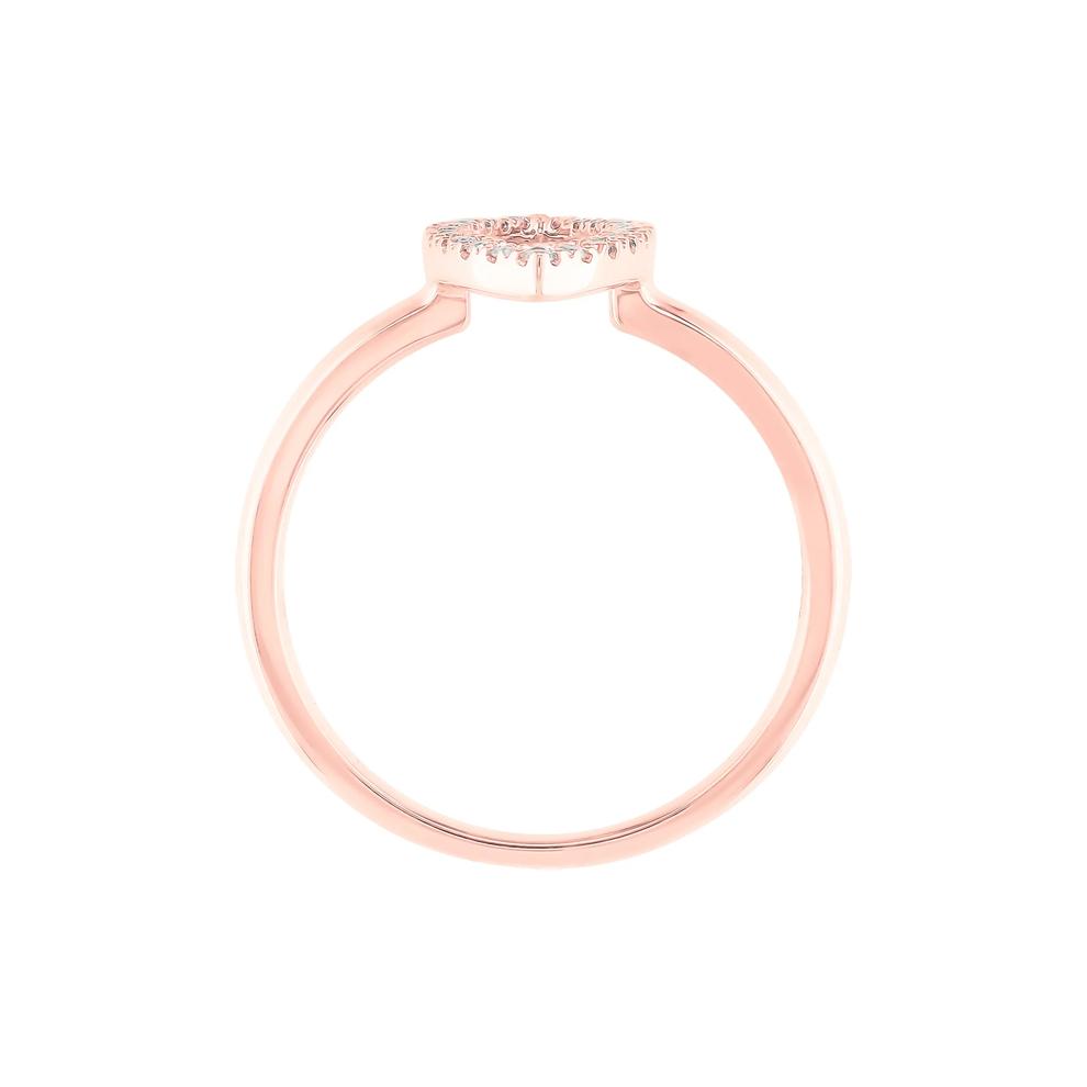 Marquise-Shaped Ring with Diamonds in 10K Rose Gold (1/10 ct. tw.) – Image 2 of 3