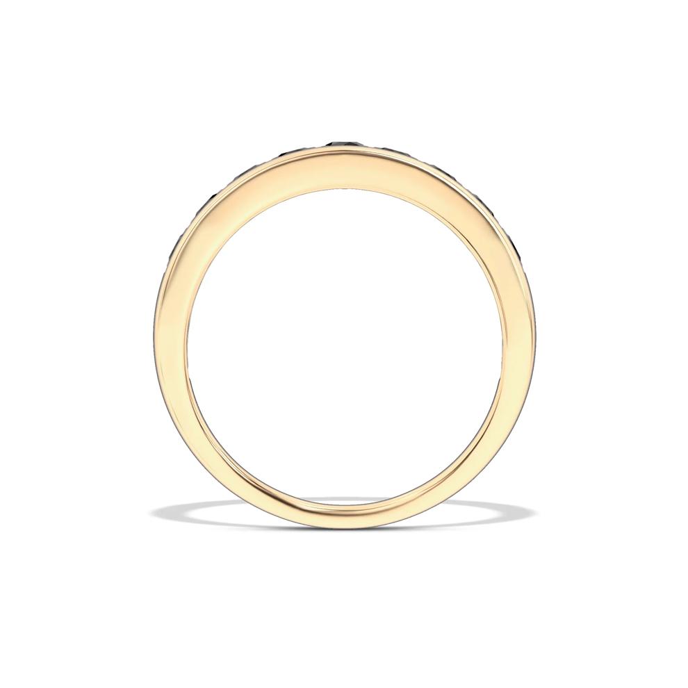 Men's Black Diamond Double Row Ring in 10K Yellow Gold (2 ct. tw.) – Image 2 of 4