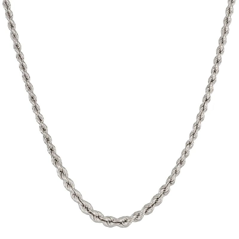 Graduated Rope Chain Necklace in Sterling Silver, 22&rdquo; – Image 1 of 5