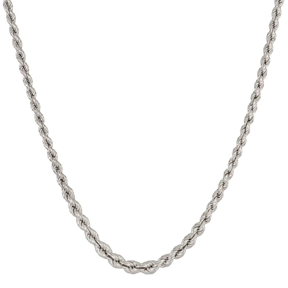Graduated Rope Chain Necklace in Sterling Silver, 22&rdquo; – Image 1 of 5