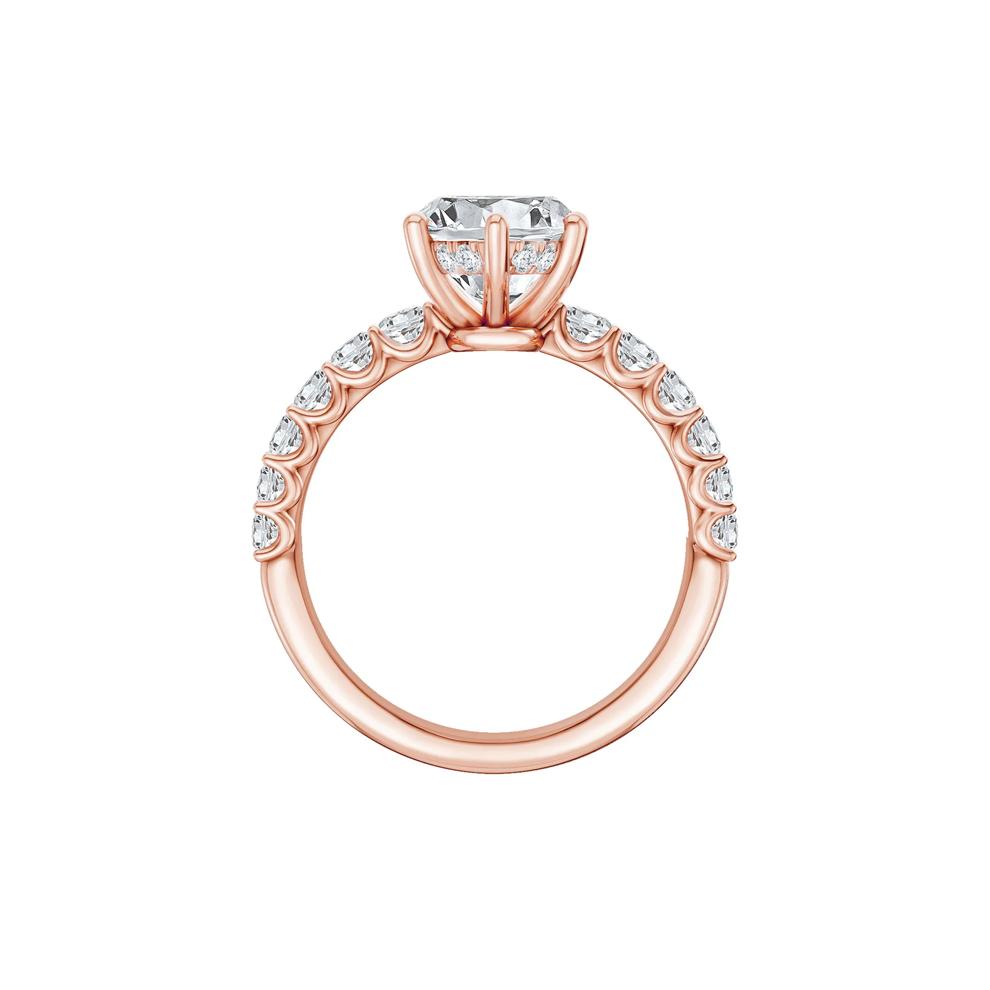 Lab Grown Diamond Engagement Ring in 14K Rose Gold (3 5/8 ct. tw.) – Image 2 of 4