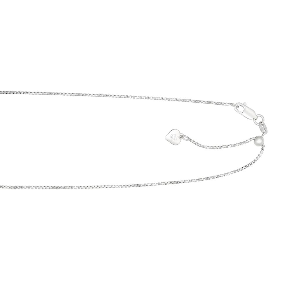 Round Box Chain in Sterling Silver, 1.2MM, 22" – Image 2 of 2