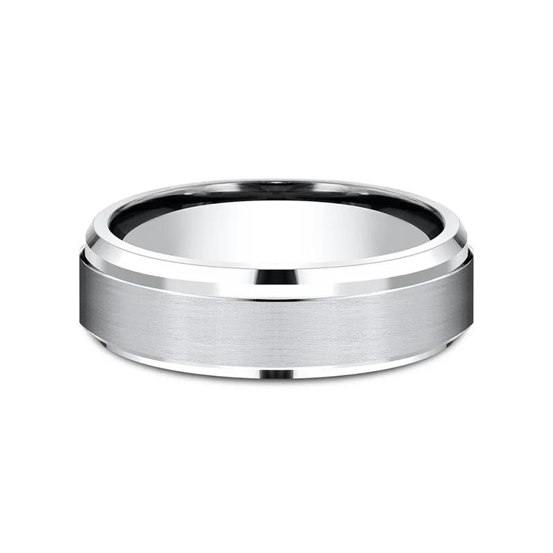 Men&#39;s Band in White Cobalt, 6MM – Image 1 of 3