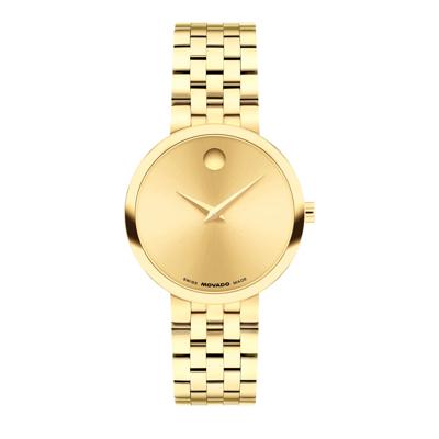 Ladies’ Museum Classic Watch in Gold-Toned Stainless Steel with Gold Dial.