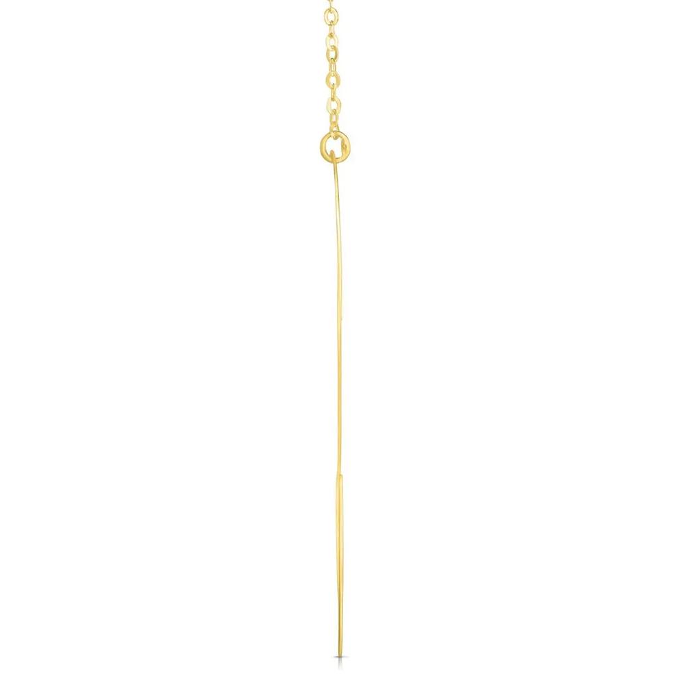 "S" Initial Necklace in 14K Yellow Gold – Image 2 of 3