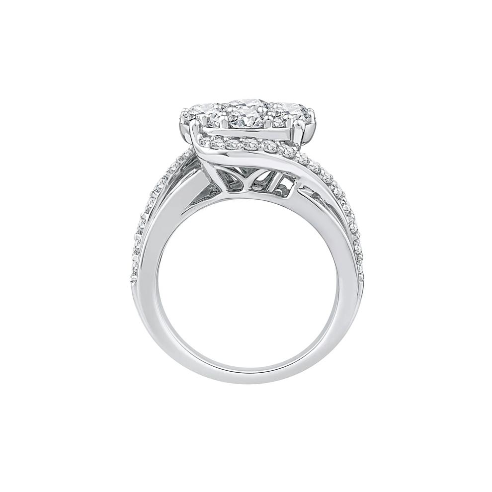 Lab Grown Diamond Multi-Stone Engagement Ring in 10K White Gold (4 ct. tw.) – Image 2 of 3