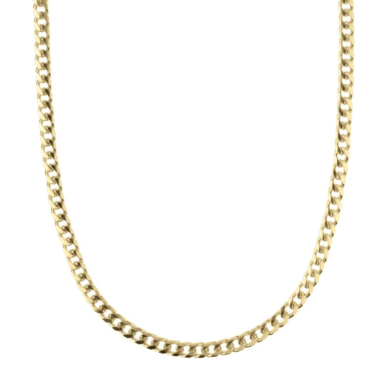 Miami Cuban Chain in 14K Yellow Gold, 5MM, 22&quot; – Image 1 of 3