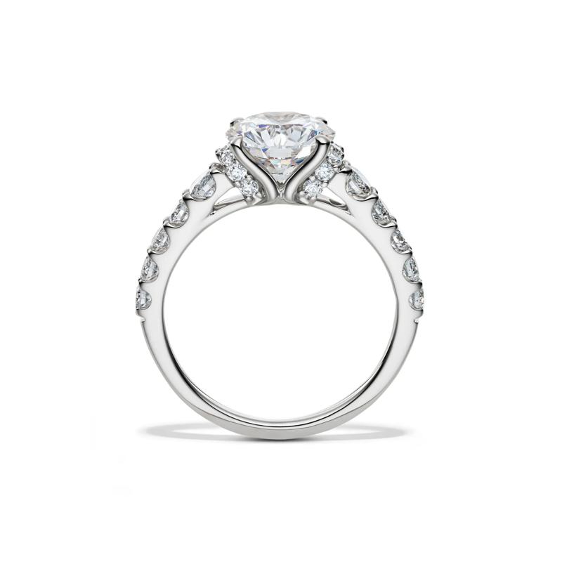 Lab Grown Diamond Round Engagement Ring in 14K White Gold &#40;2-3/4 ct. tw.&#41; – Image 2 of 4