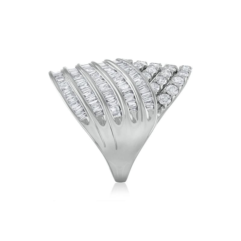 Diamond Woven Band in 10K White Gold &#40;4 ct. tw.&#41; – Image 3 of 4