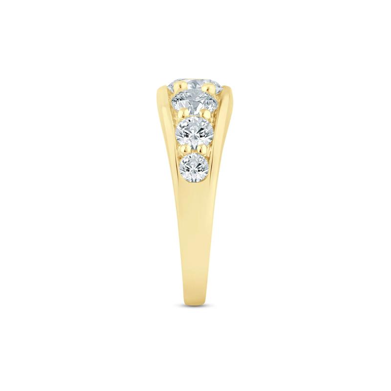 Lab Grown Diamond Graduated Channel Band in 14K Yellow Gold &#40;2 ct. tw.&#41; – Image 3 of 3
