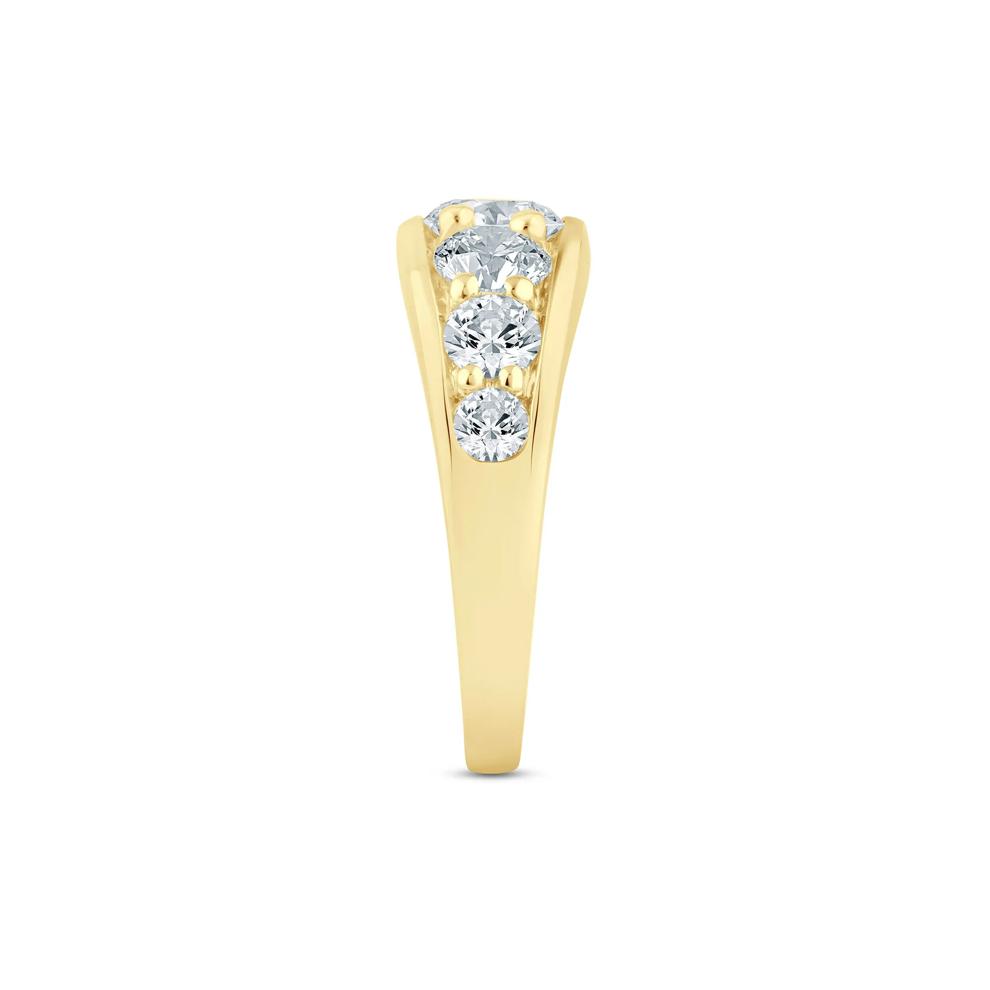Lab Grown Diamond Graduated Channel Band in 14K Yellow Gold (2 ct. tw.) – Image 3 of 3