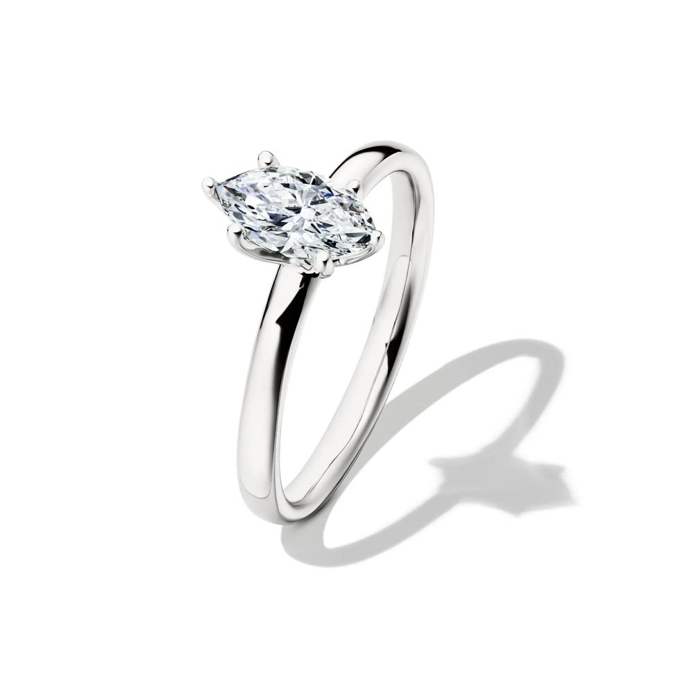 Diamond Marquise Solitaire Engagement Ring in 14K Yellow Gold (3/4 ct.) – Image 4 of 5