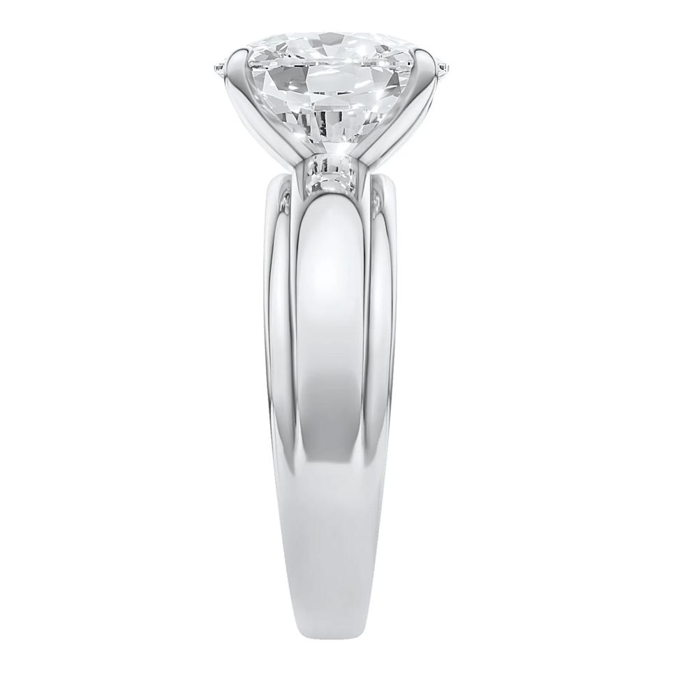 Maeve Lab Grown Diamond Elongated Cushion Engagement Ring in 14K White Gold (4 ct. tw.) – Image 3 of 5