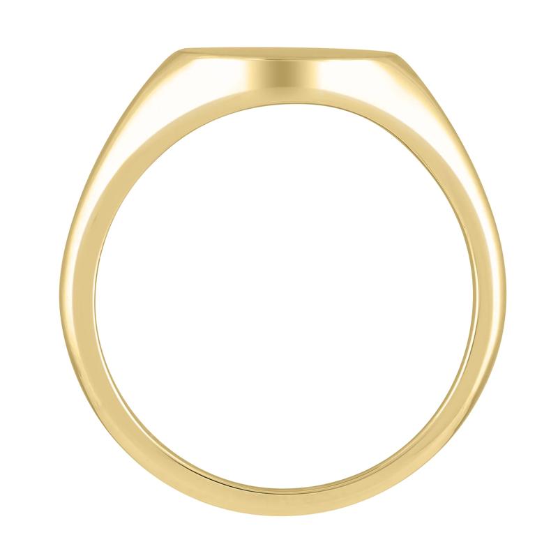 Oval Signet Ring in 10K Yellow Gold – Image 2 of 4