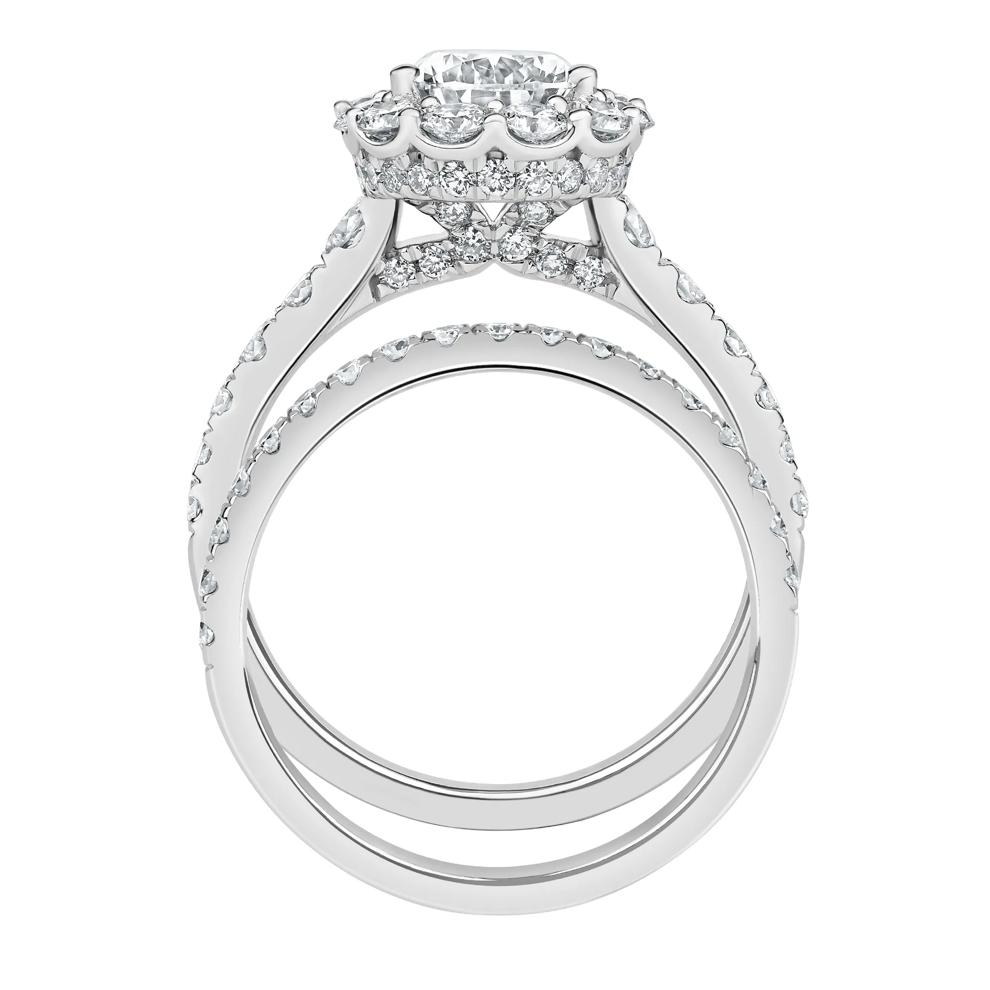 Alexis Lab Grown Diamond Pear Bridal Set in Platinum (3 1/4 ct. tw.) – Image 3 of 5