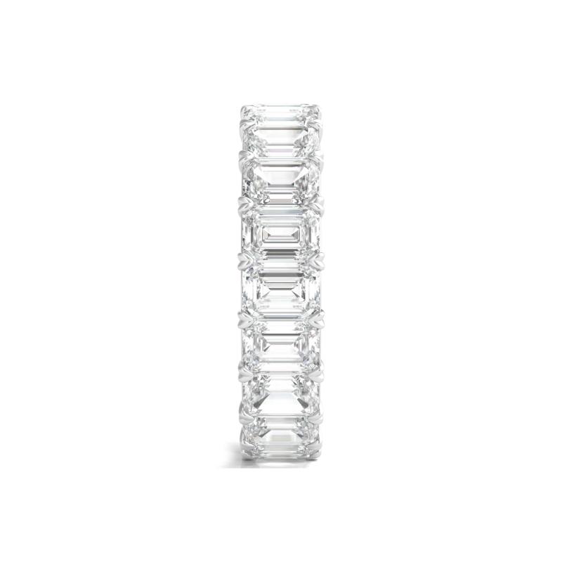 Emerald-Cut Diamond Eternity Band in Platinum &#40;6 ct. tw.&#41; – Image 3 of 3