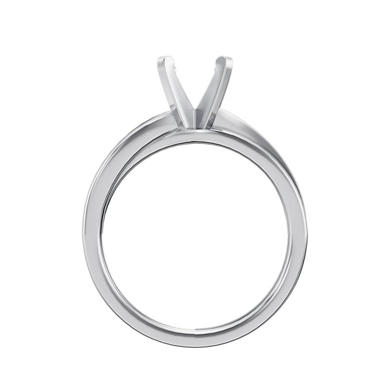 Open Crossover Semi-Mount Engagement Ring in 14K Gold &#40;Setting Only&#41; – Image 4 of 6