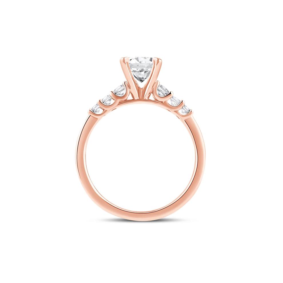 Diamond Semi-Mount in 14K Rose Gold (1/4 ct. tw.) – Image 5 of 5