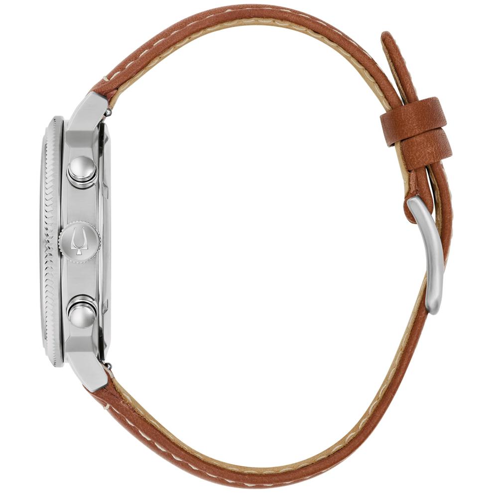 Gent's US Military Veterans Watch With a Brown Leather Strap – Image 2 of 4